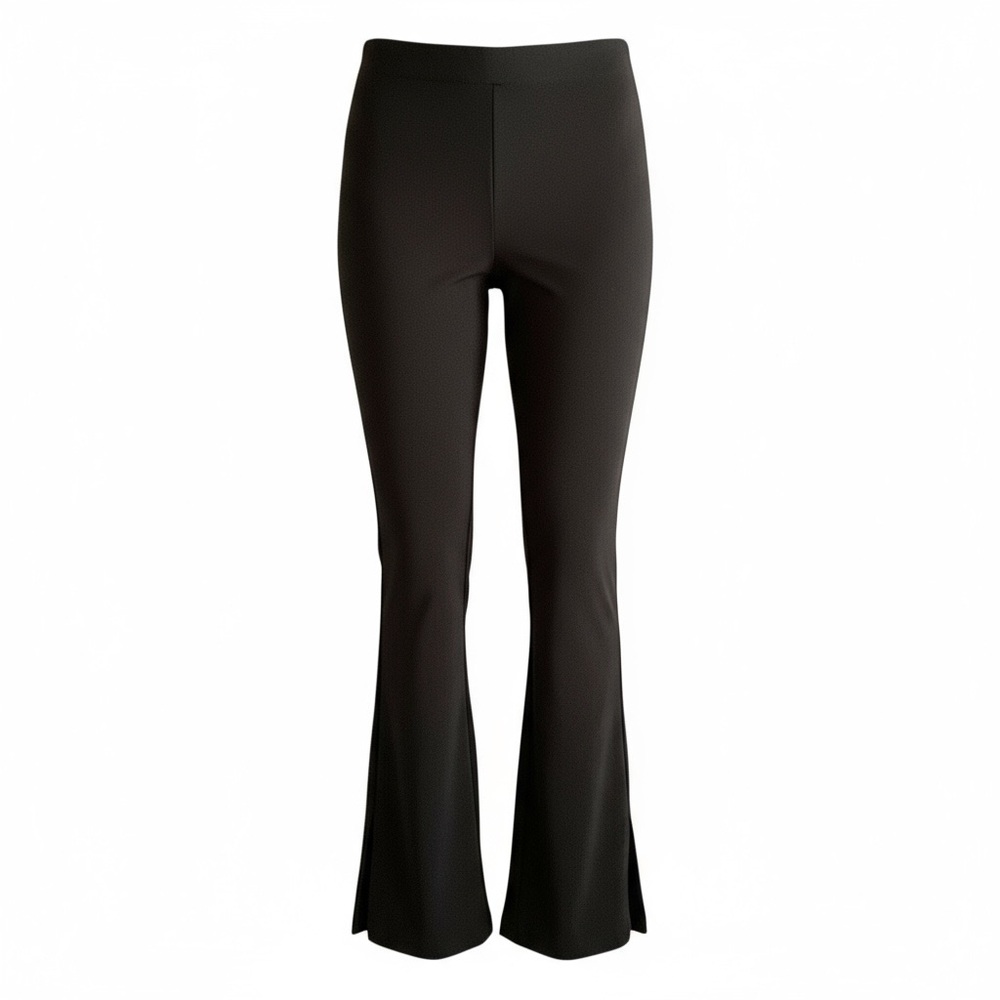 Express Black Flared Conscious Edit Split Hem Legging or Pants